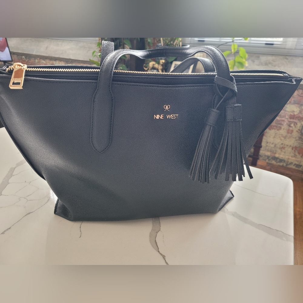 Nine West Black Tote Bag